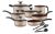 Conjunto De Panelas Antiaderente 10 Peças Teflon Linha Coffee Cappuccino Tampa De Vidro