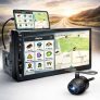 Multimídia Universal Gps Touch Screen 1 Din Carplay + Cam Ré Sem Carplay