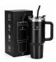 Copo Térmico Gigante 1,2l Inox Com Tampa E Inox Canudo