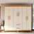 Guarda Roupa De Casal Lite 6 Portas Para Quarto Grande Com Cabideiro E Prateleiras Cor Off White Nature