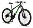 Bicicleta Aro 29 Aço Carbono Freios A Disco Suspensão 21 Vel