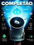 Projetor Smart Portátil Full Hd 4k Bluetooth Wifi Cor Branco Android 11.0 5g Tv Cinema Em Casa