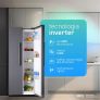 Geladeira Refrigerador HQ Frost Free Side By Side 460 Litros Cinza HQ-460SBSFF