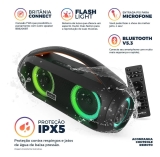 Speaker Extreme Britânia Flash Lights Tws 200W BBS200BT