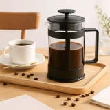Cafeteira Prensa Francesa Gormet 350ml Café/Chá Cremeira de vidro Luxo e qualidade