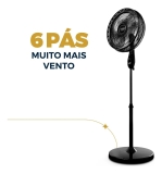Ventilador de Coluna Britânia 6 Pás de 40cm 160W BVC41A