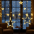Cascata Led Com Estrelas Decoração 8 Funções Pisca Natal