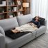 Cama Box King Size Alford 193x203x66 Bege C/ Molas Ensacadas