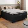 Cama Box Casal Gazin Maximus Molas Ensacadas Cinza/preto