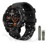 Relógio Inteligente Smartwatch Aurafit G6 Preto Com 5atm Gps Sport Preto Laranja-escuro Preto Verde Exército