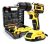 Parafusadeira Furadeira 48v Profissional 2 Baterias Sem Fio Cor Amarelo