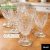 Jogo 6 Taças De Vidro Diamante Transparente 330ml Copo Diamond Luxuoso Premium Resistente Grosso Suco Agua Vinho Drink Bravli