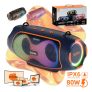 Basike Caixa De Som Bluetooth Portátil Boombox 80w 8000mah Hifi Xtreme 3 Com Rgb Tws Ipx6 Prova Dágua Grave Potente Bass Boost Para Karaoke Profissional