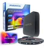 Kit Smart Tv Fita De Led Ambient Light Wifi Alexa E Google Rgb Ambilight Tv 55 À 65 Pol 127/220v 12v