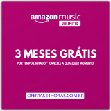 3 meses de Amazon Music Unlimited GRÁTIS