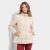 Casaco Queen’s Nylon Puffer Gola Alta Feminino – Bege