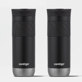 Kit com 2 Copos Térmicos Byron SNAPSEAL™ Preto Contigo | 591ml