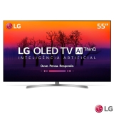 Smart TV 4K LG OLED 55” Ultra HD com Controle Smart Magic, WebOS 4,0, Dolby Atmos® e Wi-Fi – OLED55B8SSC