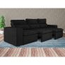 Sofá 4 Lugares Retrátil e Reclinável Bellagio Velosuede Preto