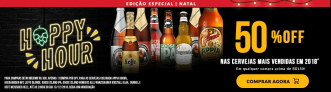 Seleção de Cervejas com 50% de desconto em compras acima de R$ 150