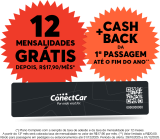 Tag de Pedágio Estacionamento ConectCar 12 Meses Grátis + Cashback na 1ª Passagem