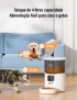 Alimentador Automatico Newpet para Cachorro ou Gato 4L Wi-Fi