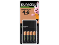 Carregador de Pilhas Duracell AA e AAA Recarregáveis com 4 pilhas AA
