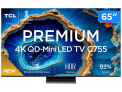 Smart TV 65″ 4K UHD QLED Mini LED TCL 65C755 120Hz Wi-Fi Bluetooth 4 HDMI 2 USB