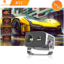 Projetor VEVSHAO A12 Mini Portátil LED Android Wi-Fi 6 1080P 4K