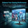Monitor ARZOPA 27″ 180Hz 2K QHD PC IPS Tipo C Samsung Dex FreeSync 1ms HDR SRGB 115% 8 BIT 300 NITS