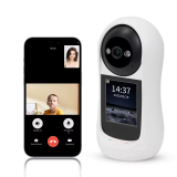 Câmera de Segurança Baba Eletronica WK-V5 Icsee com Visão Noturna Monitoramento Remoto via Internet Tela 2.8″ Botão de Chamada