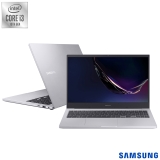 Notebook Samsung Book E40, Intel® Core™ i3 10110U, 4GB, 256GB SSD, Tela de 15,6″, Prata – NP550XCJ-KS1BR