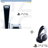 Playstation 5 com 825 GB e 01 DualSense sem Fio + Headset sem Fio Sony Pulse 3D para PS4 e PS5 Branco – 3005691
