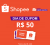 Cupom de R$ 50 acima de R$ 400 na Shopee