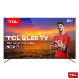 Smart TV TCL QLED Ultra HD 4K 55” Android TV com com Google Assistant, Design sem Bordas e Wi-Fi – QL55C715