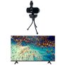 Combo Office – Tela Toshiba 43 Pol. 43v35kb Dled FHD Smart Vidaa e Webcam Full Hd 1080p 30Fps c/ Tripe Preto – WC055K