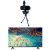 Combo Office – Tela Toshiba 43 Pol. 43v35kb Dled FHD Smart Vidaa e Webcam Full Hd 1080p 30Fps c/ Tripe Preto – WC055K