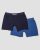 Kit cueca boxer 2 peças microfibra sem costura azul | Mash