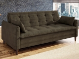 Sofá-cama Suede Reclinável Linoforte – Estela A2