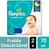Kit Fralda Pampers Confort Sec Tamanho M 6 a 10kg – 160 Unidades