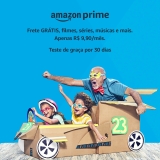 Teste o Amazon Prime por 30 dias totalmente grátis!