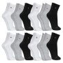 Kit 12 Pares de Meias Sandrini Cano Médio Algodão Esporte Conforto