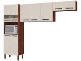 Cozinha Compacta Kits Paraná Versalhes – Nicho para Micro-ondas 9 Portas