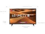 Smart TV 4K LED 50” LG 50UM7360PSA Wi-Fi – Inteligência Artificial Conversor Digital 3 HDMI
