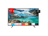 TV LED Samsung 43″ 43RU7100 UHD 4K Smart, Bluetooth, HDMI, USB, Controle Remoto Único, HDR Premium