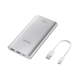 Bateria Externa Samsung 10.000MAh Carga Rápida USB Tipo C – Prata