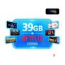 Plano TIM Controle 39GB + Netflix Padrão com Anúncios por 12 Meses
