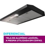 Depurador Slim Suggar 80cm 3 Velocidades Preto DPS181PT/DPS182PT