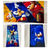 Toalha de Banho e Praia Estampadas Sonic