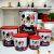 Kit de potes mantimentos 5 peças plástico porta mantimentos para cozinha